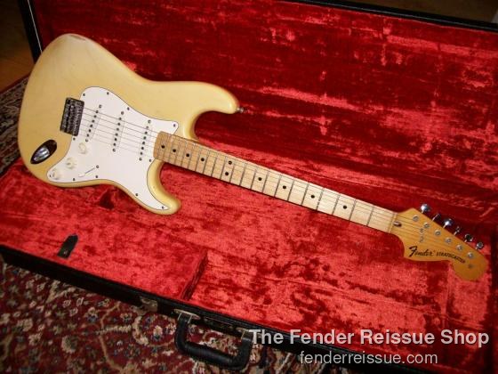 1973 fender stratocaster blonde custom color