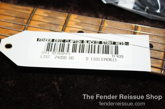 Fender Custom Shop Eric Clapton Blackie Tribute Replica Strat TK409 - SOLD.