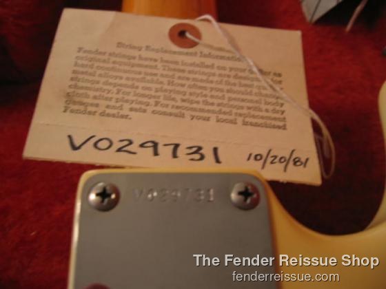 1988 Fender '62 Reissue Stratocaster - Sold