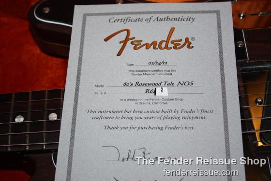 Fender Masterbuilt Rosewood 60s Telecaster - SOLD — 0